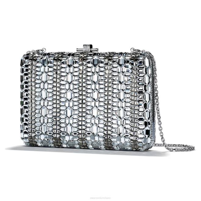 Swarovski DV4B1487 Accessori bianco borsa scorrevole sottile Judith Leiber