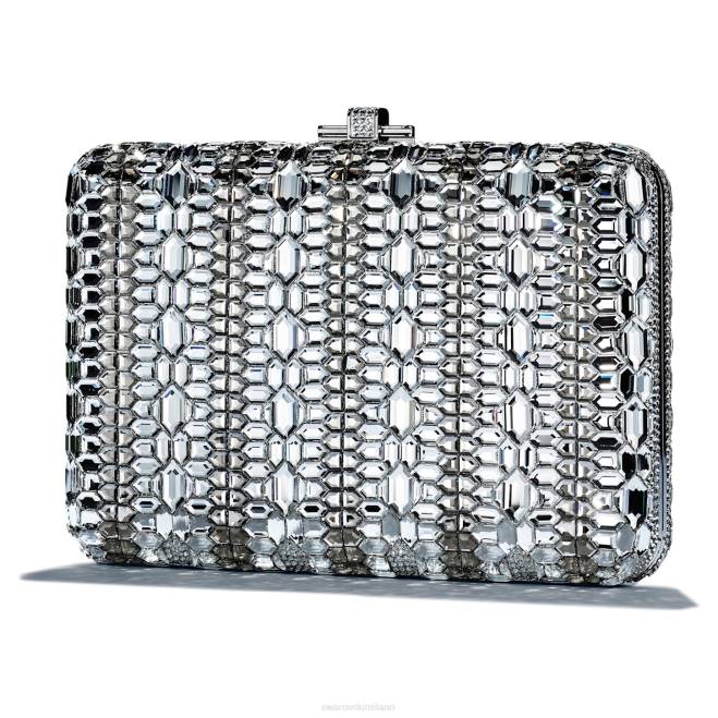 Swarovski DV4B1487 Accessori bianco borsa scorrevole sottile Judith Leiber