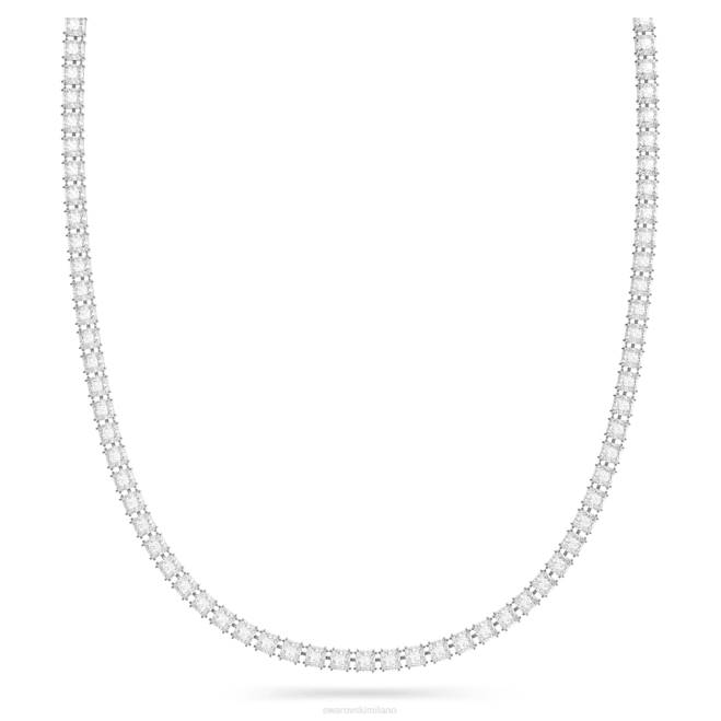 Swarovski DV4B1492 Accessori taglio quadrato, bianco, placcato rodio cintura