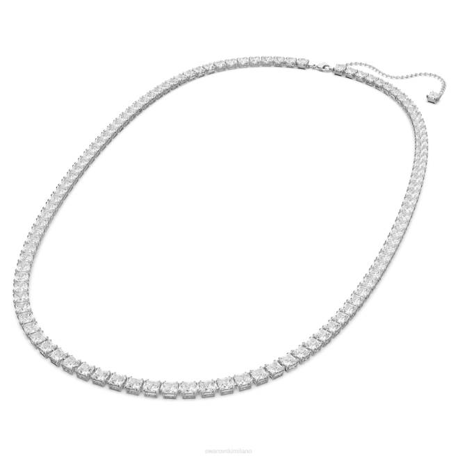 Swarovski DV4B1492 Accessori taglio quadrato, bianco, placcato rodio cintura