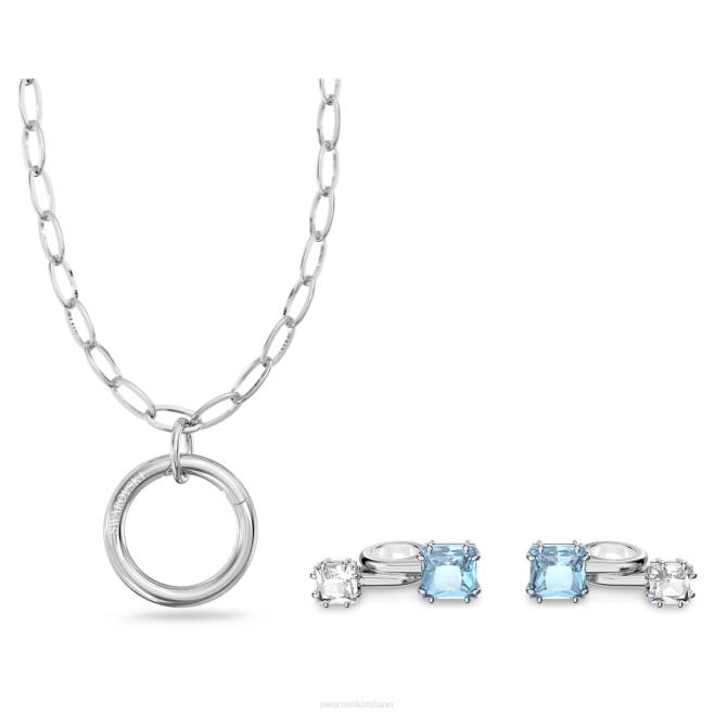 Swarovski DV4B1426 Accessori blu, placcato argento gioielli in baccello
