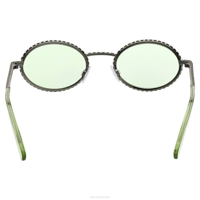 Swarovski DV4B1434 Accessori forma ovale, pavé, sk0340 08n, verde occhiali da sole