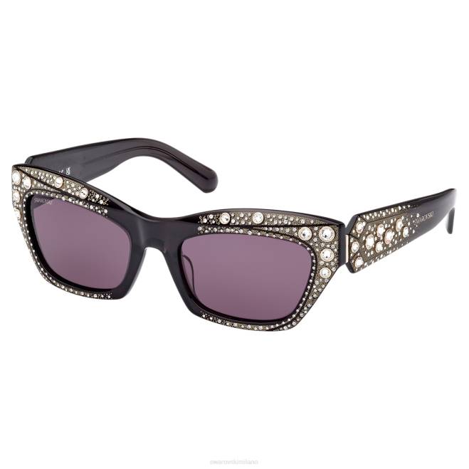 Swarovski DV4B1438 Accessori forma cat-eye, sk0380 01a, nero occhiali da sole