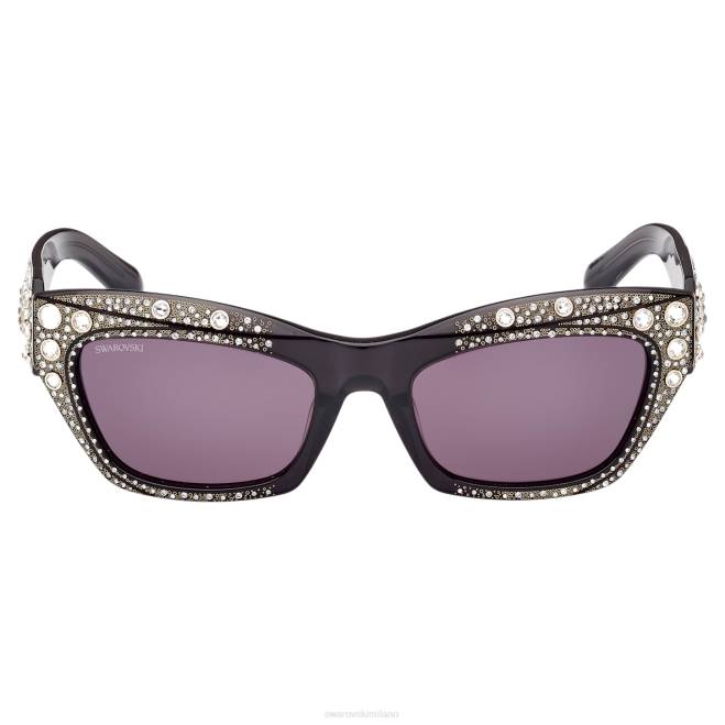 Swarovski DV4B1438 Accessori forma cat-eye, sk0380 01a, nero occhiali da sole