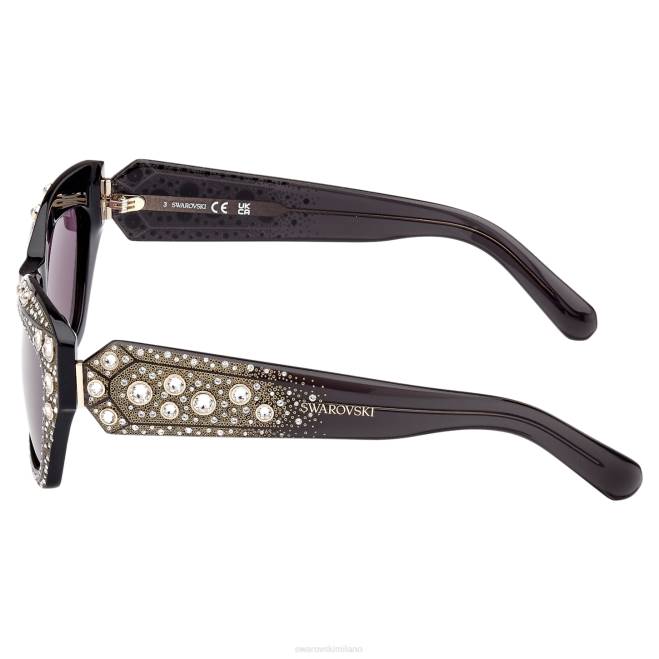 Swarovski DV4B1438 Accessori forma cat-eye, sk0380 01a, nero occhiali da sole