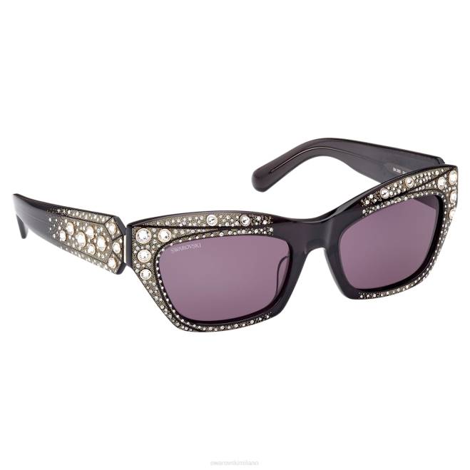 Swarovski DV4B1438 Accessori forma cat-eye, sk0380 01a, nero occhiali da sole