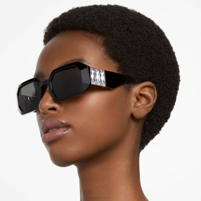 Swarovski DV4B1442 Accessori sk0387 01a, nero occhiali da sole a forma ottagonale