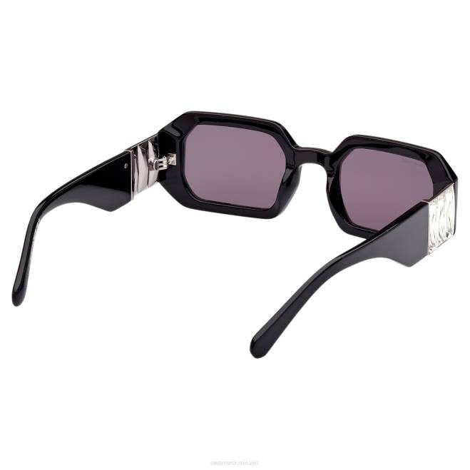 Swarovski DV4B1442 Accessori sk0387 01a, nero occhiali da sole a forma ottagonale