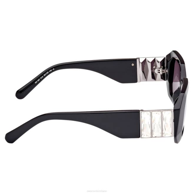 Swarovski DV4B1442 Accessori sk0387 01a, nero occhiali da sole a forma ottagonale