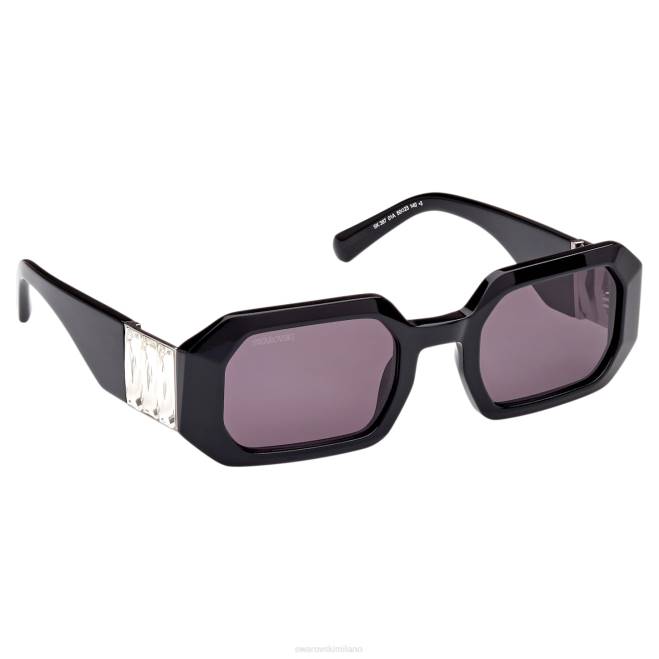 Swarovski DV4B1442 Accessori sk0387 01a, nero occhiali da sole a forma ottagonale
