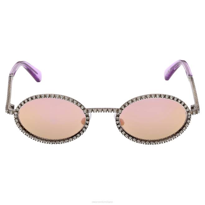Swarovski DV4B1444 Accessori forma ovale, pavé, sk0340 08y, nero occhiali da sole
