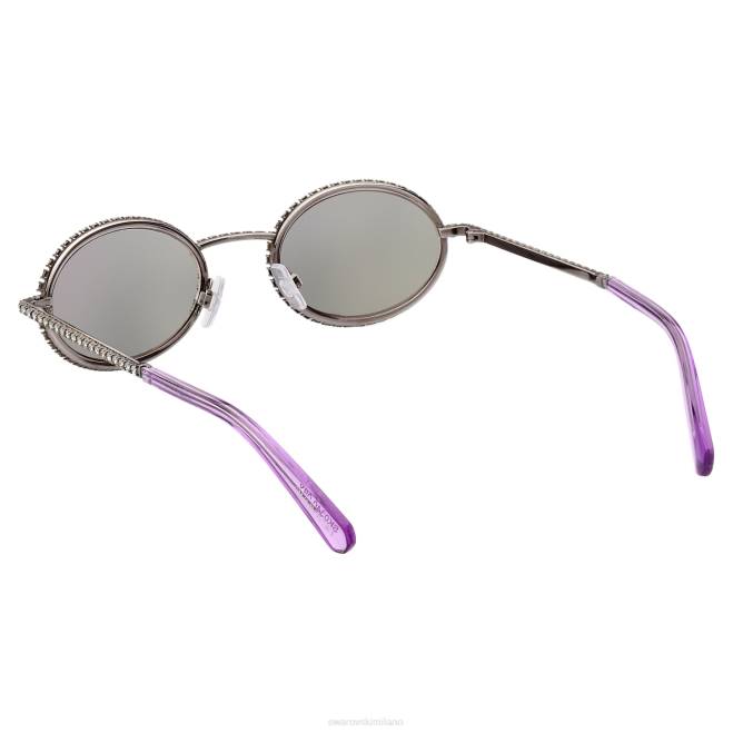 Swarovski DV4B1444 Accessori forma ovale, pavé, sk0340 08y, nero occhiali da sole