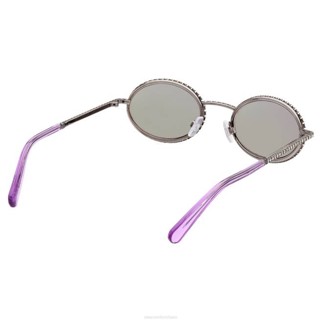 Swarovski DV4B1444 Accessori forma ovale, pavé, sk0340 08y, nero occhiali da sole