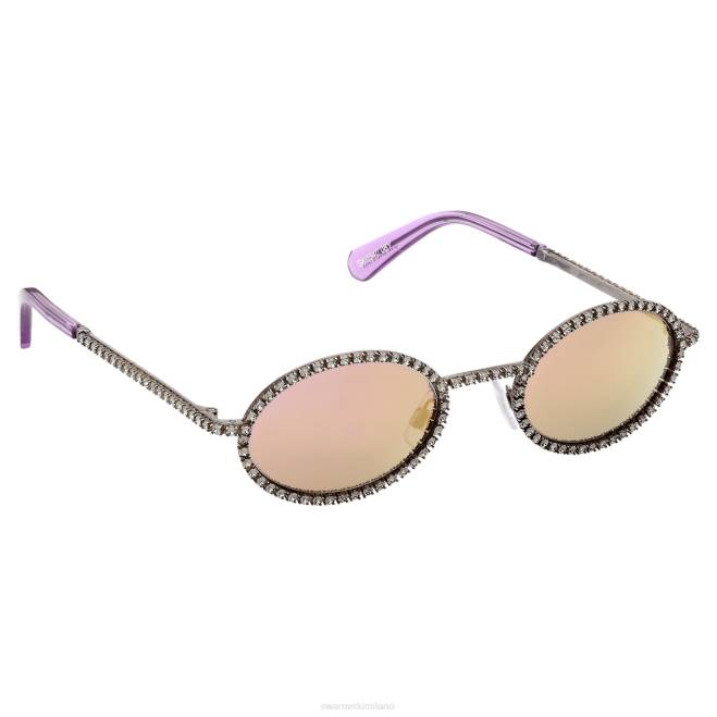 Swarovski DV4B1444 Accessori forma ovale, pavé, sk0340 08y, nero occhiali da sole