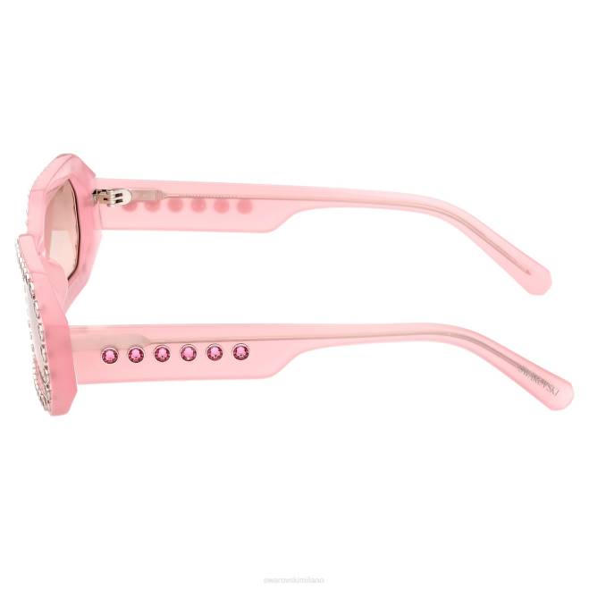 Swarovski DV4B1447 Accessori pavé, sk0345 72u, rosa occhiali da sole a forma ottagonale
