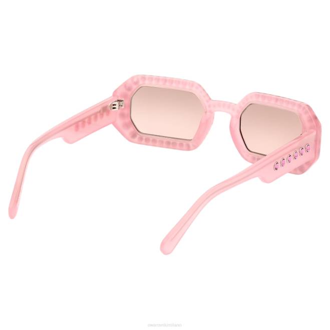 Swarovski DV4B1447 Accessori pavé, sk0345 72u, rosa occhiali da sole a forma ottagonale