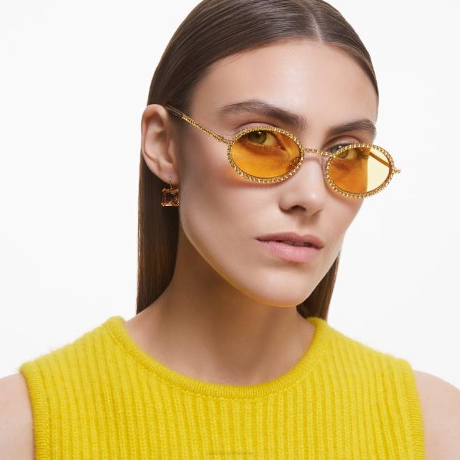 Swarovski DV4B1448 Accessori forma ovale, pavè, sk0340 32l, giallo occhiali da sole