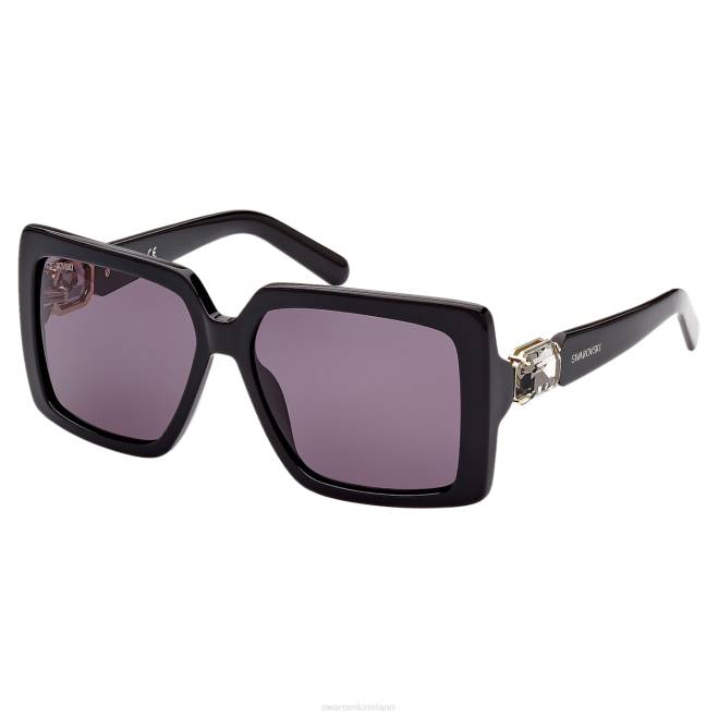 Swarovski DV4B1454 Accessori oversize, forma quadrata, sk0351 01a, nero occhiali da sole