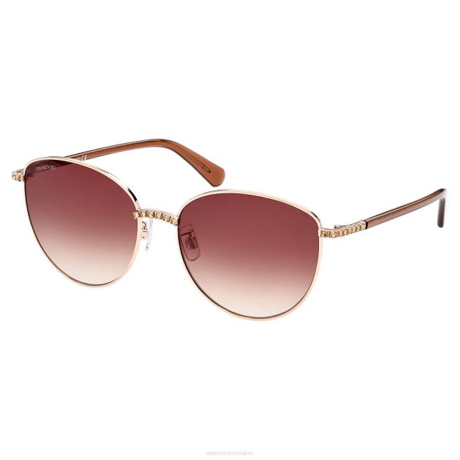 Swarovski DV4B1467 Accessori forma cat-eye, sk344-h28f, marrone occhiali da sole