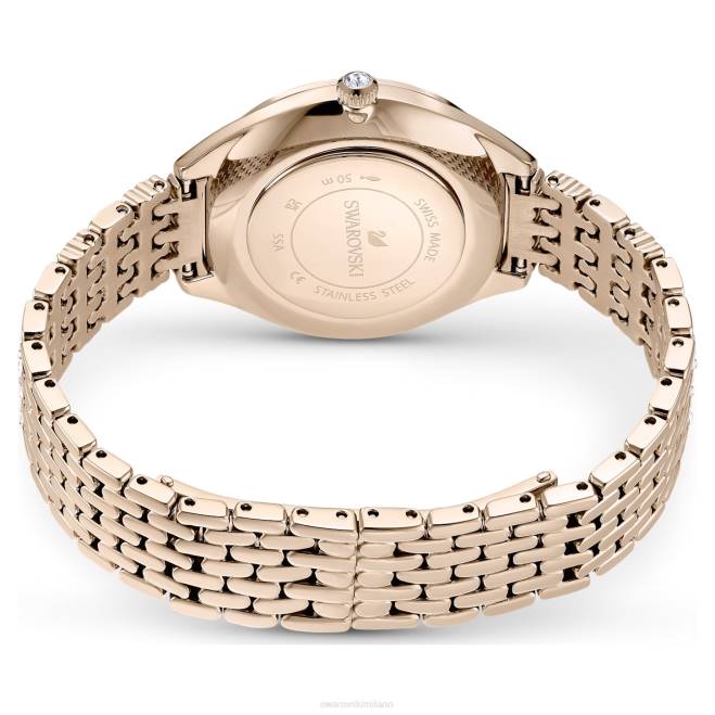 Swarovski DV4B1135 Accessori prodotto in Svizzera, pavé, bracciale in metallo, tonalità oro, finitura tonalità oro champagne attirare l'orologio