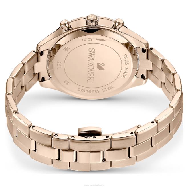 Swarovski DV4B1136 Accessori prodotto in Svizzera, bracciale in metallo, tonalità oro, finitura tonalità oro champagne orologio sportivo Octea Lux