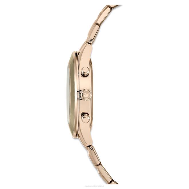 Swarovski DV4B1136 Accessori prodotto in Svizzera, bracciale in metallo, tonalità oro, finitura tonalità oro champagne orologio sportivo Octea Lux