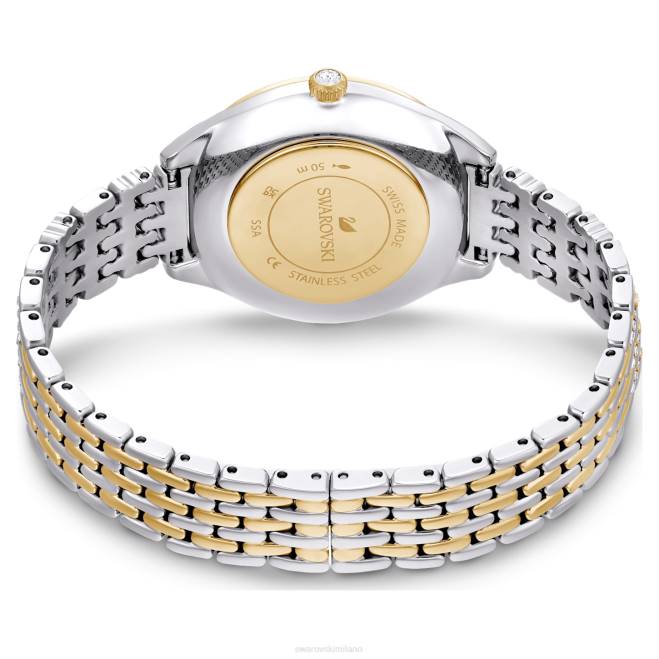 Swarovski DV4B1137 Accessori Swiss made, pavè, bracciale in metallo, nero, finiture metalliche miste attirare l'orologio