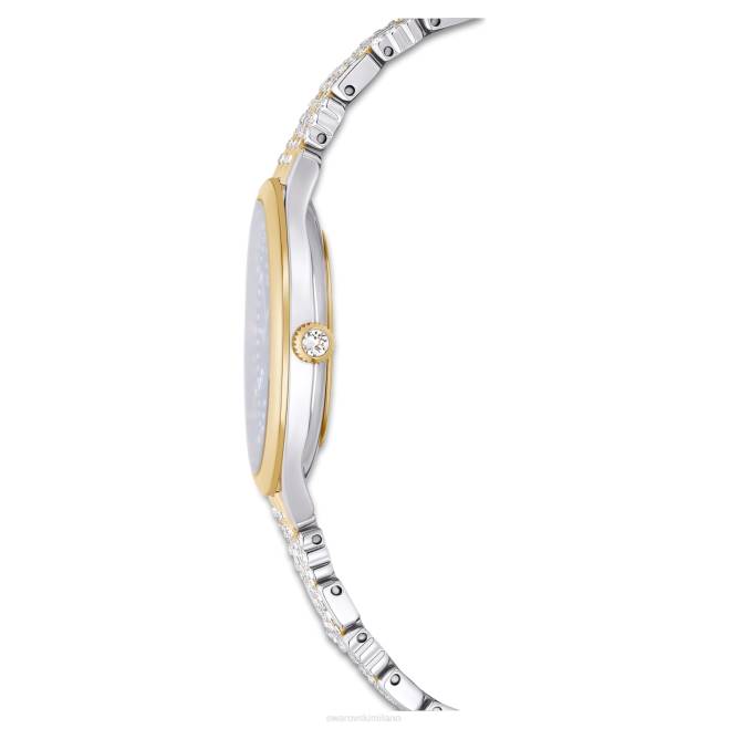 Swarovski DV4B1137 Accessori Swiss made, pavè, bracciale in metallo, nero, finiture metalliche miste attirare l'orologio