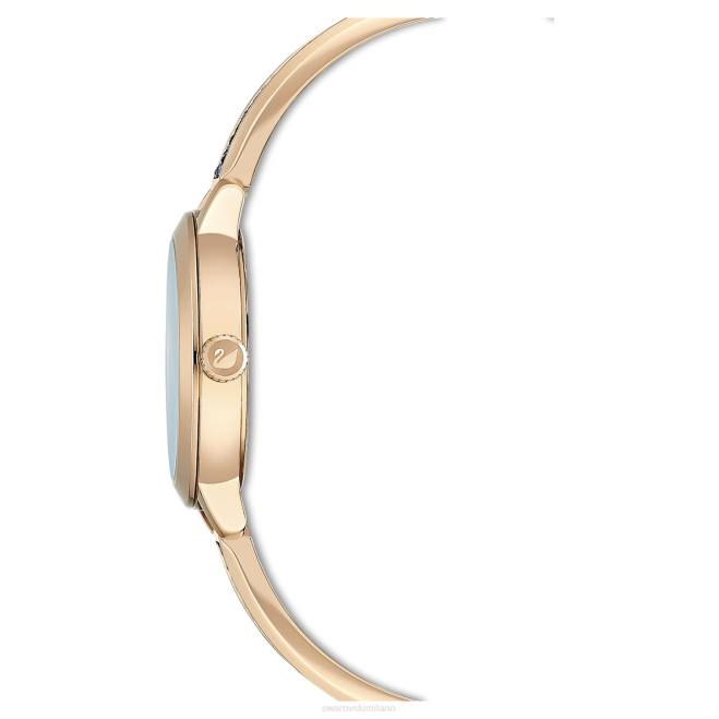 Swarovski DV4B1139 Accessori swiss made, bracciale in metallo, grigio, finitura color oro champagne orologio rock cosmico