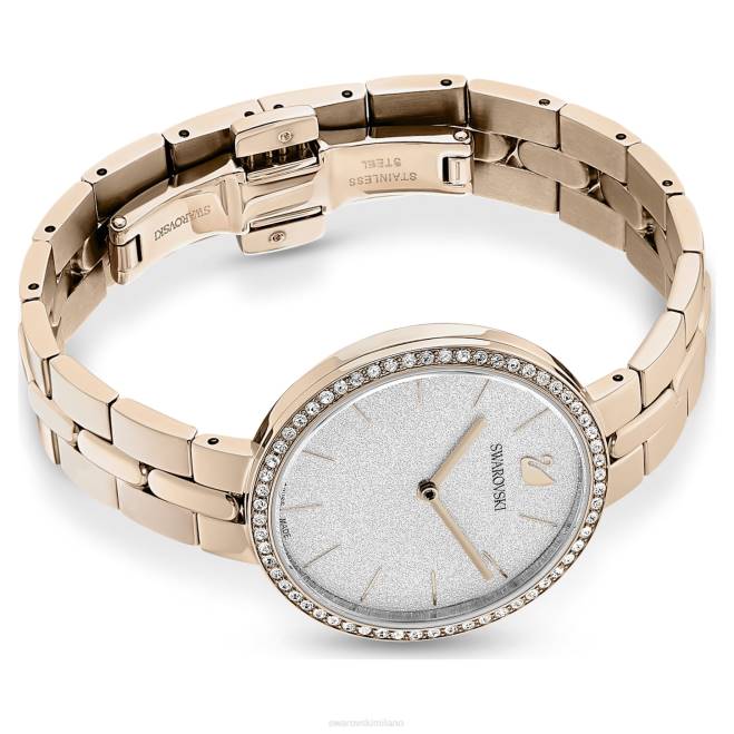 Swarovski DV4B1140 Accessori prodotto in Svizzera, bracciale in metallo, tonalità oro, finitura tonalità oro champagne orologio cosmopolita