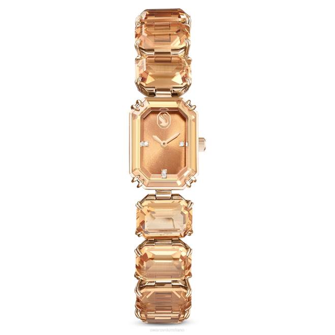 Swarovski DV4B1141 Accessori Bracciale taglio ottagonale, marrone, finitura color oro champagne orologio