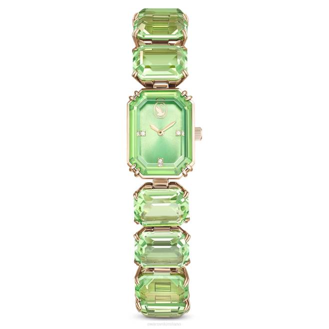 Swarovski DV4B1142 Accessori Bracciale taglio ottagonale, colore verde, finitura color oro champagne orologio