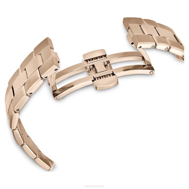 Swarovski DV4B1143 Accessori Swiss made, bracciale in metallo, blu, finitura color oro champagne orologio sportivo Octea Lux