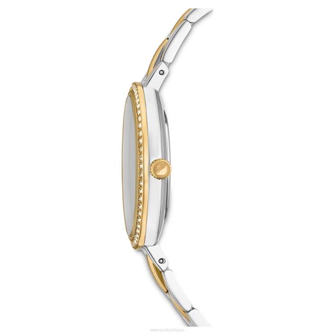 Swarovski DV4B1144 Accessori swiss made, bracciale in metallo, nero, finiture metalliche miste orologio cosmopolita