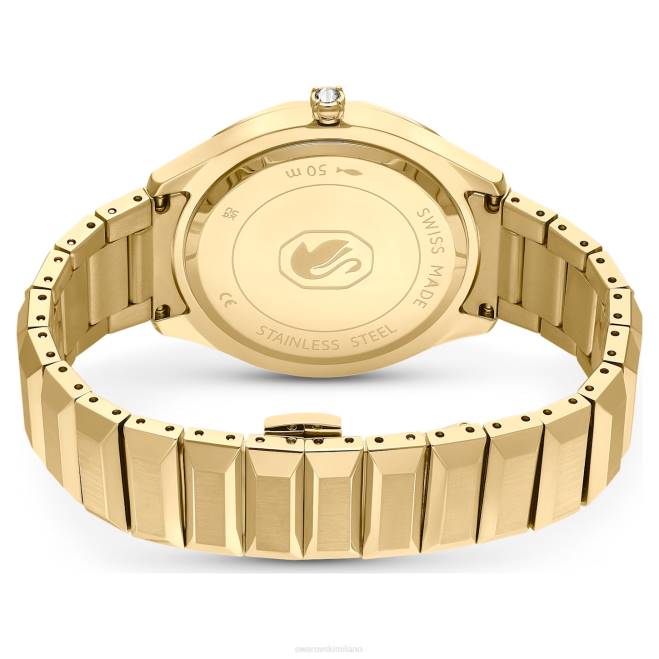 Swarovski DV4B1145 Accessori prodotto in Svizzera, bracciale in metallo, tono dorato, finitura color oro Orologio da 37 mm