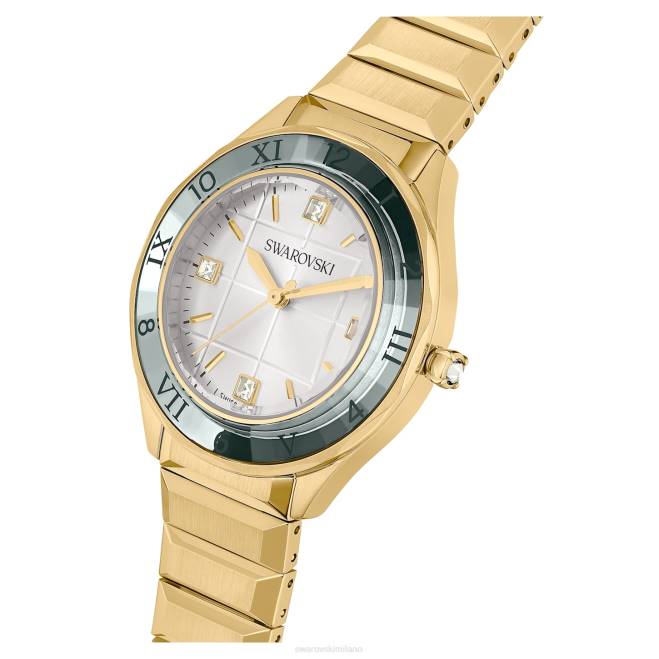 Swarovski DV4B1145 Accessori prodotto in Svizzera, bracciale in metallo, tono dorato, finitura color oro Orologio da 37 mm