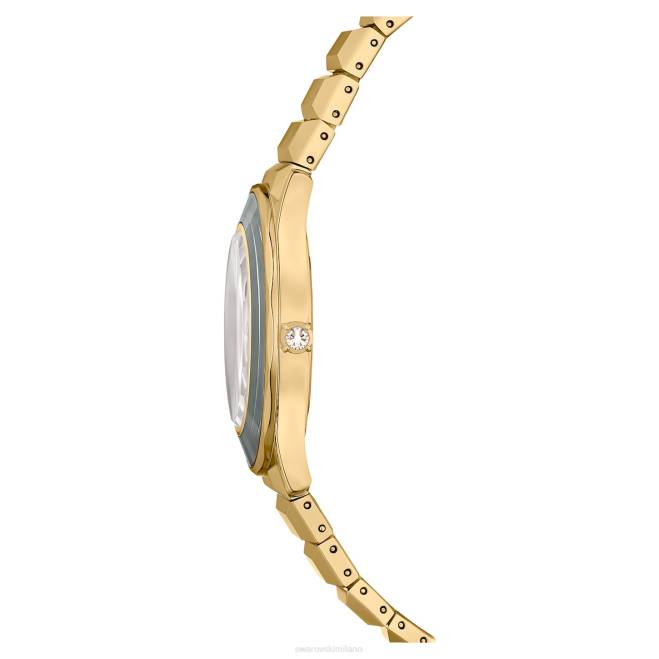 Swarovski DV4B1145 Accessori prodotto in Svizzera, bracciale in metallo, tono dorato, finitura color oro Orologio da 37 mm