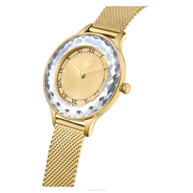 Swarovski DV4B1147 Accessori prodotto in Svizzera, bracciale in metallo, tono dorato, finitura color oro orologio Octea Nova