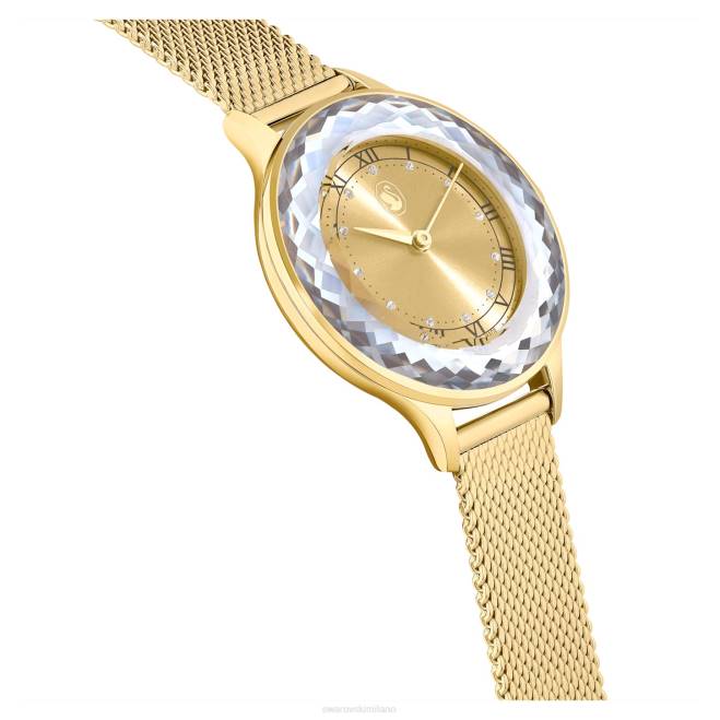 Swarovski DV4B1147 Accessori prodotto in Svizzera, bracciale in metallo, tono dorato, finitura color oro orologio Octea Nova