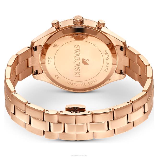 Swarovski DV4B1149 Accessori swiss made, bracciale in metallo, marrone, finitura color oro orologio sportivo Octea Lux