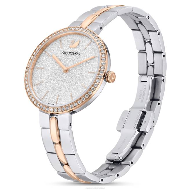 Swarovski DV4B1156 Accessori swiss made, bracciale in metallo, bianco, finiture metalliche miste orologio cosmopolita
