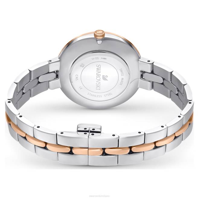 Swarovski DV4B1156 Accessori swiss made, bracciale in metallo, bianco, finiture metalliche miste orologio cosmopolita
