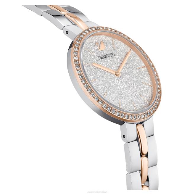 Swarovski DV4B1156 Accessori swiss made, bracciale in metallo, bianco, finiture metalliche miste orologio cosmopolita