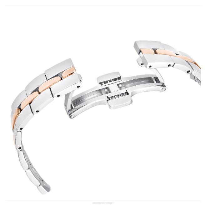 Swarovski DV4B1156 Accessori swiss made, bracciale in metallo, bianco, finiture metalliche miste orologio cosmopolita