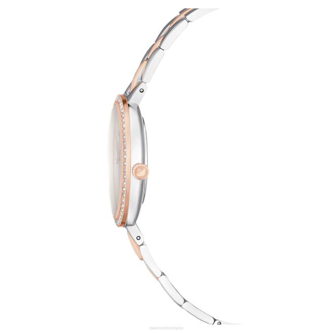 Swarovski DV4B1156 Accessori swiss made, bracciale in metallo, bianco, finiture metalliche miste orologio cosmopolita