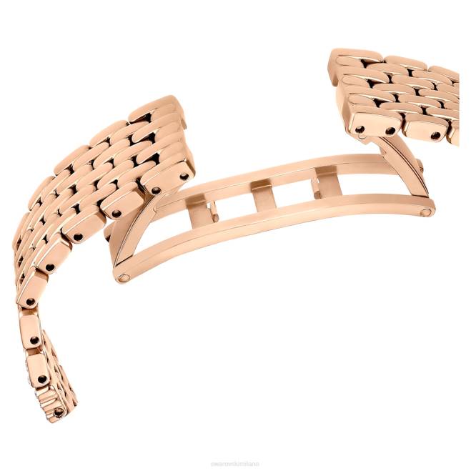 Swarovski DV4B1161 Accessori prodotto in Svizzera, pavé completo, bracciale in metallo, tonalità oro rosa, finitura tonalità oro rosa attirare l'orologio