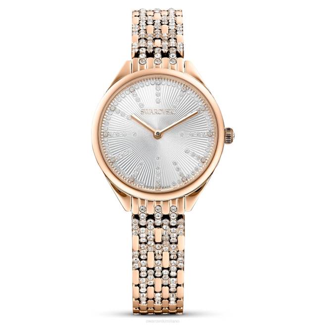 Swarovski DV4B1169 Accessori prodotto in Svizzera, pavé, bracciale in metallo, tonalità oro rosa, finitura tonalità oro rosa attirare l'orologio