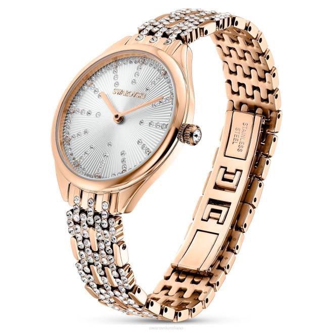 Swarovski DV4B1169 Accessori prodotto in Svizzera, pavé, bracciale in metallo, tonalità oro rosa, finitura tonalità oro rosa attirare l'orologio