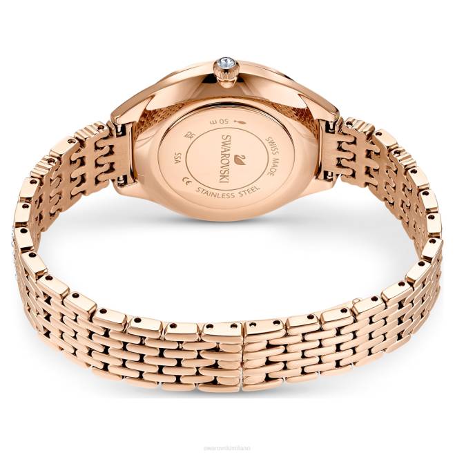 Swarovski DV4B1169 Accessori prodotto in Svizzera, pavé, bracciale in metallo, tonalità oro rosa, finitura tonalità oro rosa attirare l'orologio