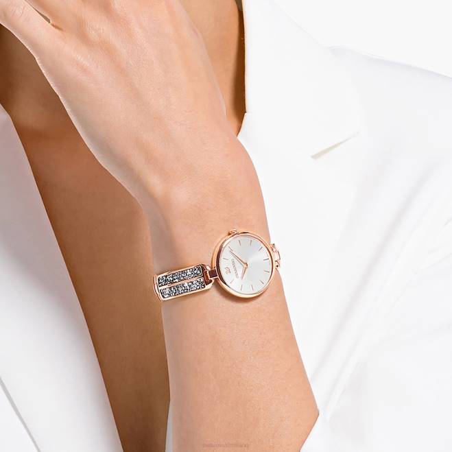 Swarovski DV4B1171 Accessori prodotto in Svizzera, bracciale in metallo, tonalità oro rosa, finitura tonalità oro rosa orologio rock da sogno